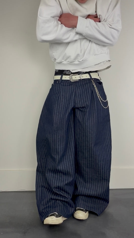 14 oz Pinstripe Denim
