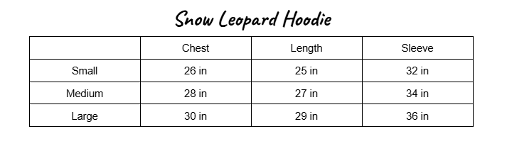 Snow Leopard Hoodie