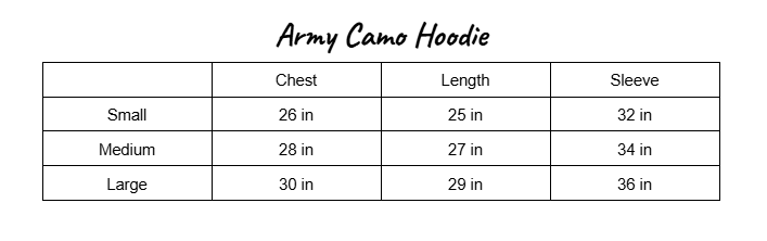 Army Camo Hoodie
