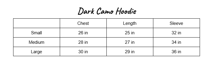 Dark Camo Hoodie