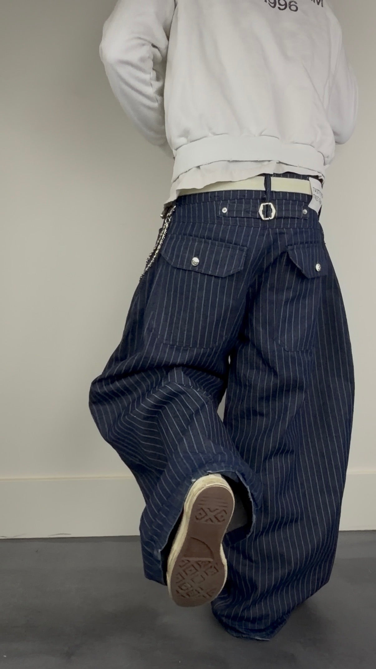 14 oz Pinstripe Denim