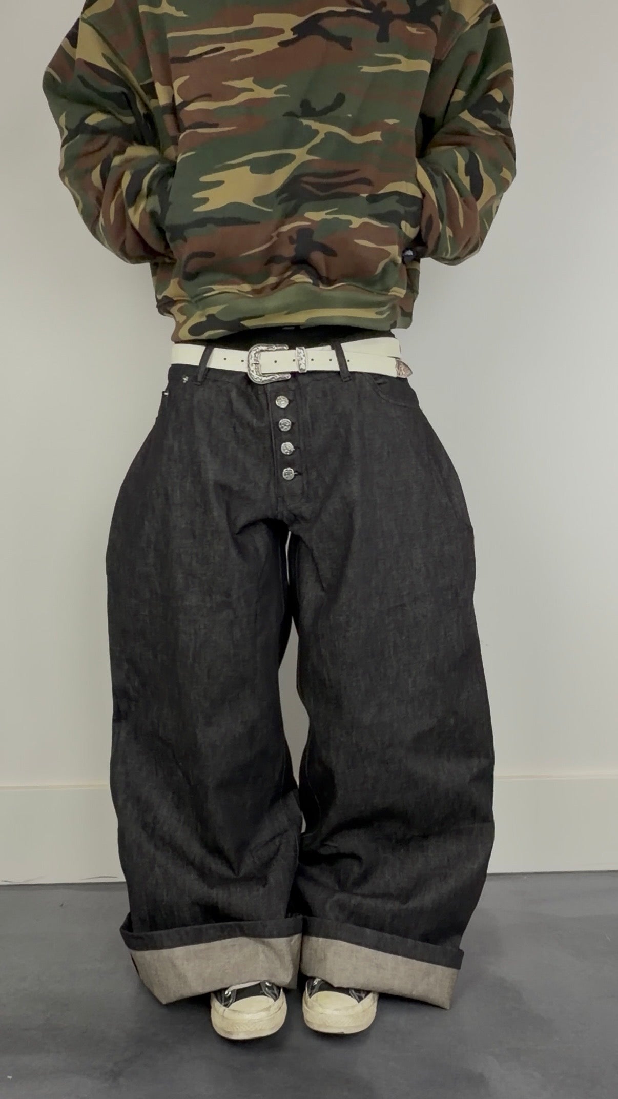 13 oz Black Whisker Selvedge