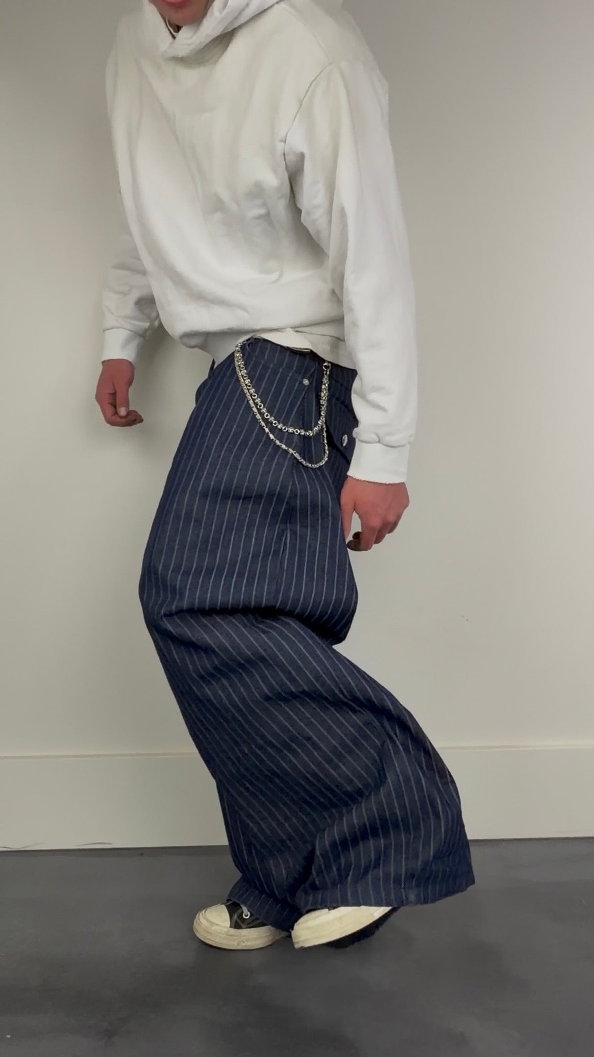 14 oz Pinstripe Denim
