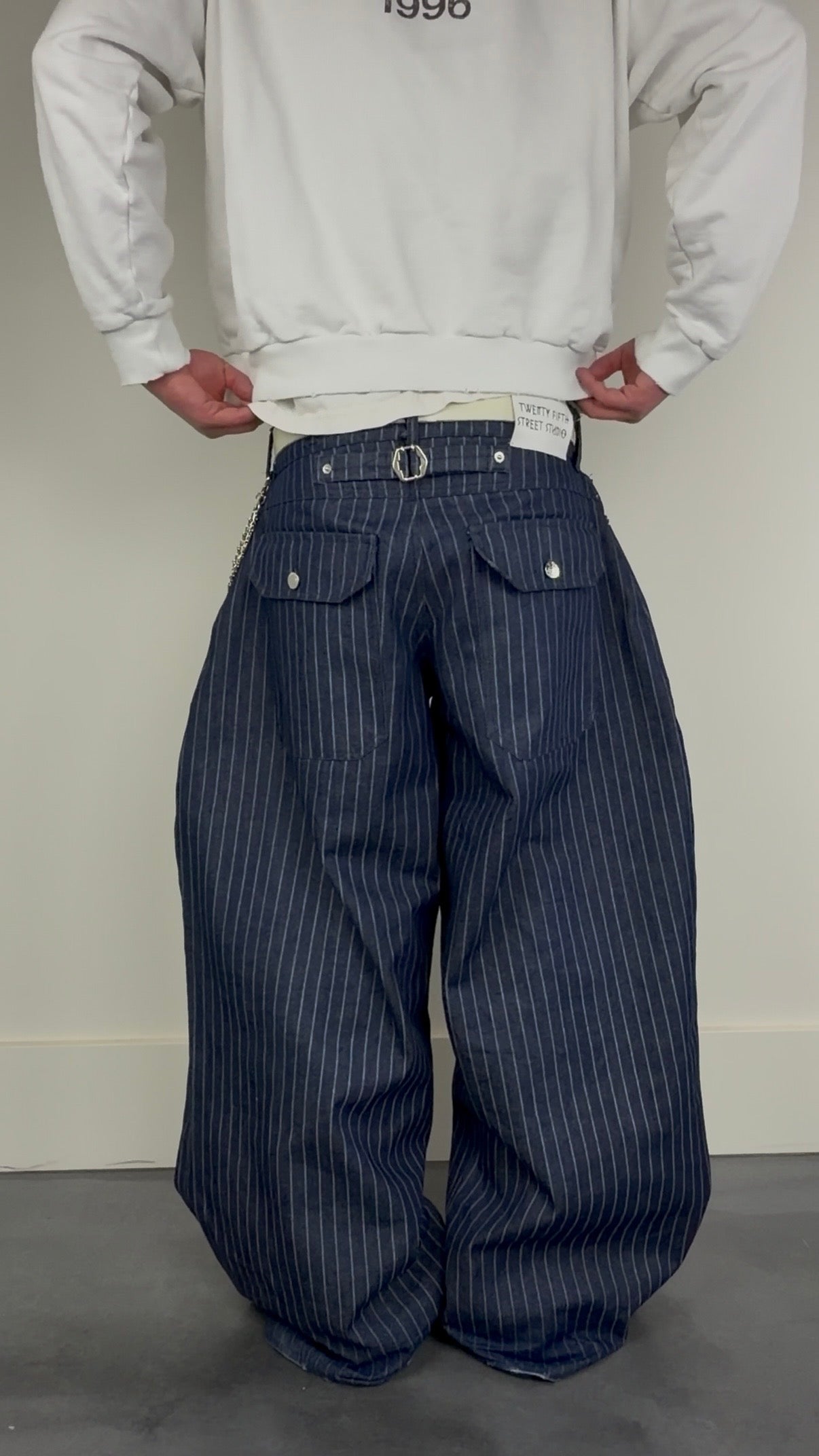 14 oz Pinstripe Denim