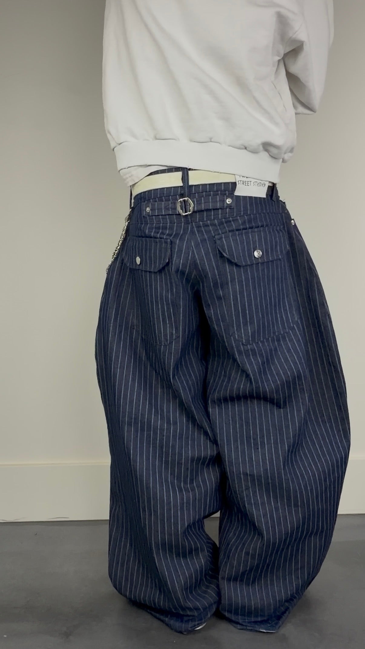 14 oz Pinstripe Denim