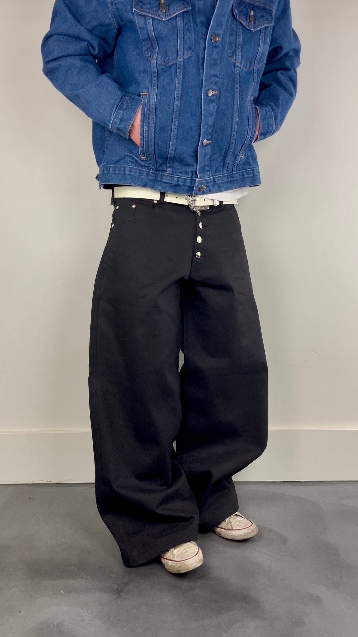 13 oz Black Selvedge Denim