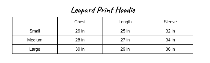 Leopard Print Hoodie
