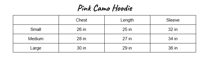 Pink Camo Hoodie